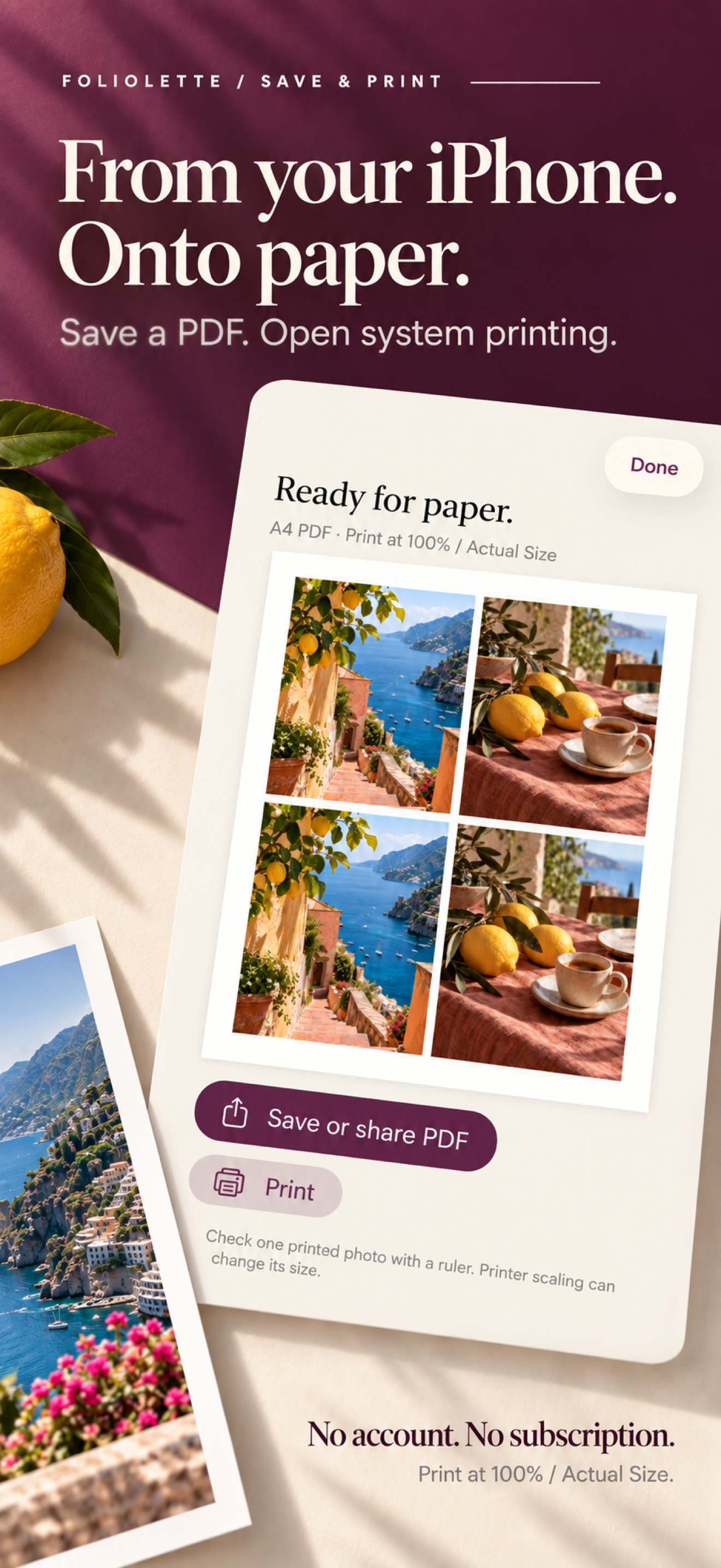From iPhone to paper